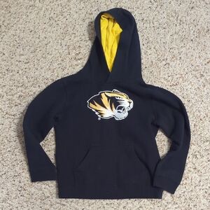 Kids Boy/Girl Black Missouri Tigers Hoodie Sweatshirt, Size Large (7)
